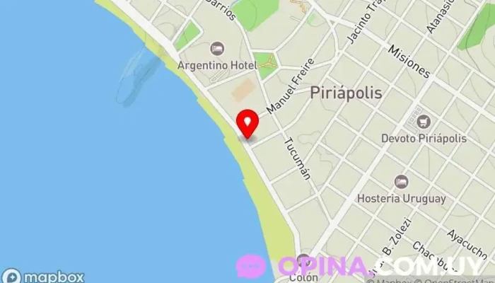 mapa de Inmobiliaria Noel Agentes inmobiliarios, Agencia inmobiliaria en Piriápolis