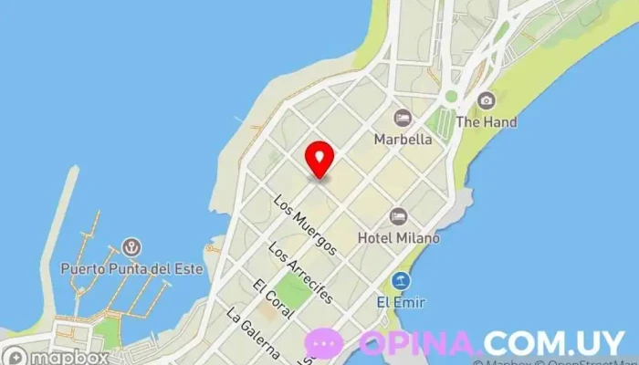 mapa de Inmobiliaria Playa Del Este Agencia inmobiliaria en Punta del Este