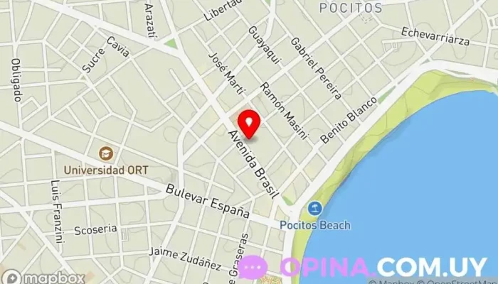 mapa de Inmobiliaria Raymond Agencia inmobiliaria en Montevideo