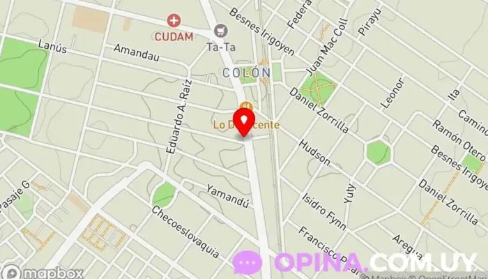 mapa de Inmobiliaria Rias Altas; venta y administración de propiedades. Agencia inmobiliaria en Montevideo