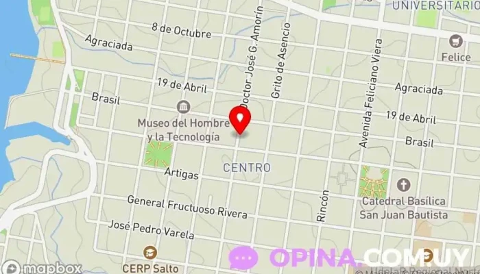 mapa de Inmobiliaria Simar Agentes inmobiliarios en Salto