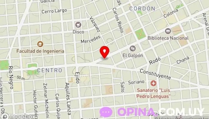 mapa de Inmobiliaria Taborda Agencia inmobiliaria en Montevideo