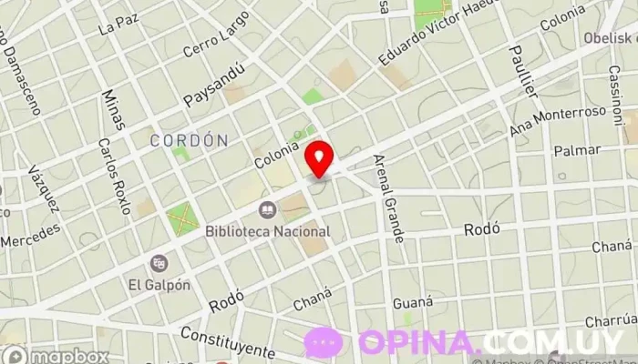 mapa de Inmobiliaria Verde Agencia inmobiliaria en Montevideo