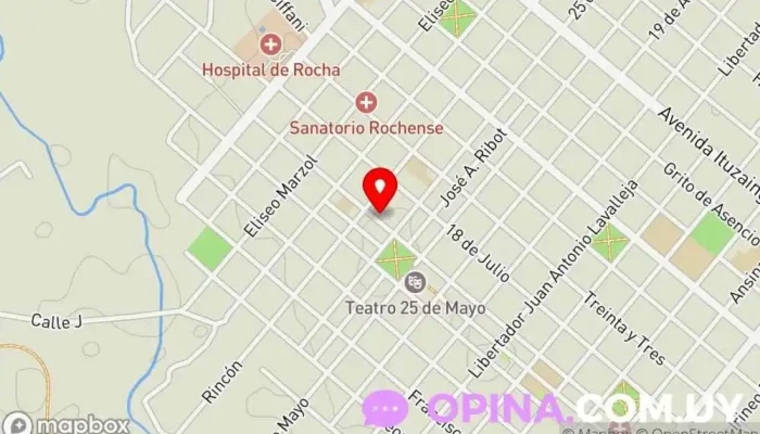 mapa de Inspección CEIP Escuela primaria en Rocha