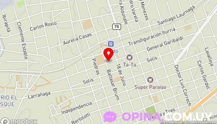 mapa de Inspección de Primaria Escuela en Pando