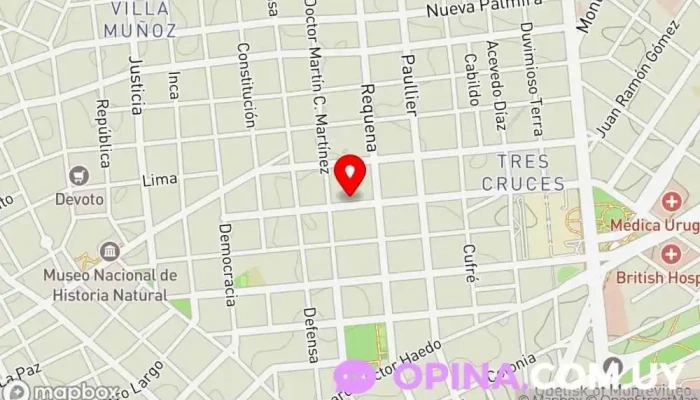 mapa de Inspección Docente DGETP-UTU Escuela en Montevideo