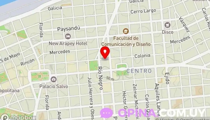 mapa de Instituto Bioclinic Clínica dental, Clínica ambulatoria en Montevideo