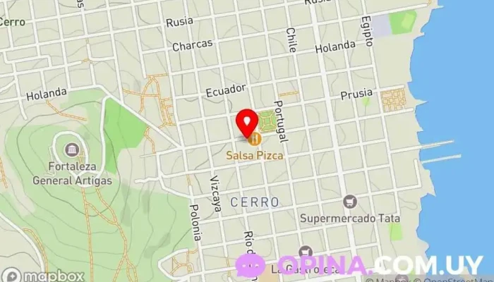 mapa de Instituto Clínica del Cerro Escuela en Montevideo