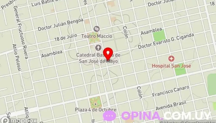 mapa de Instituto Cultural Español Centro cultural en San José de Mayo