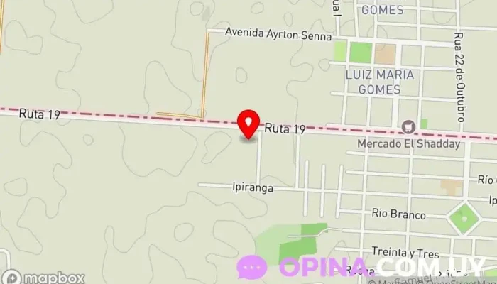 mapa de Instituto de Alta Especialización Chuy - DGETP Centro educativo en Chuy