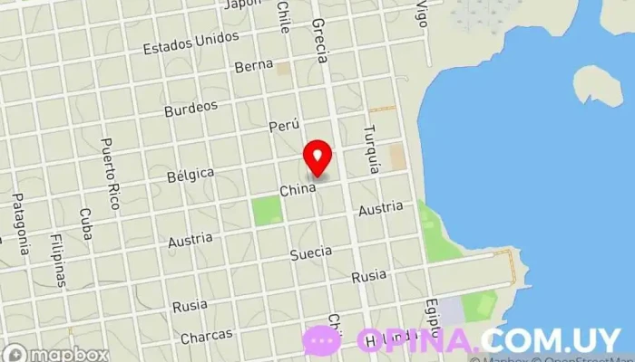 mapa de Instituto de Buena Voluntad Institución educativa en Montevideo