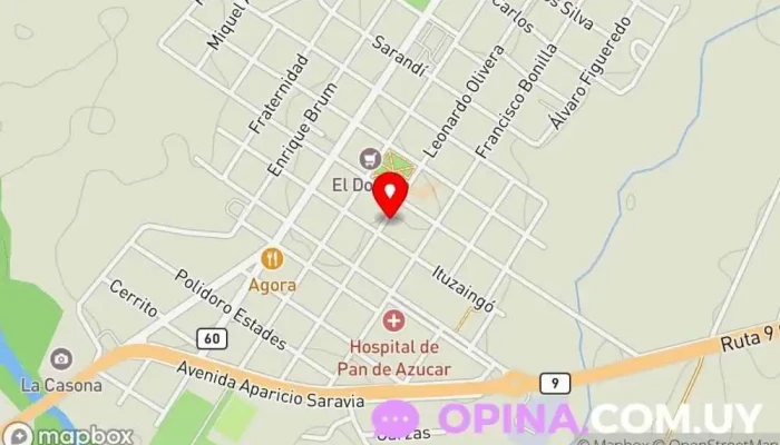 mapa de Instituto de Educación Pan de Azúcar (IEPA) Centro educativo en Pan de Azúcar