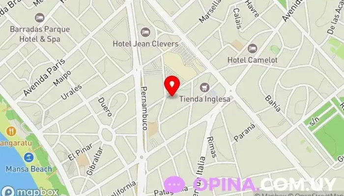 mapa de Instituto de Gastronomía UG Colegio privado, Institución educativa, Centro de estudios en Punta del Este