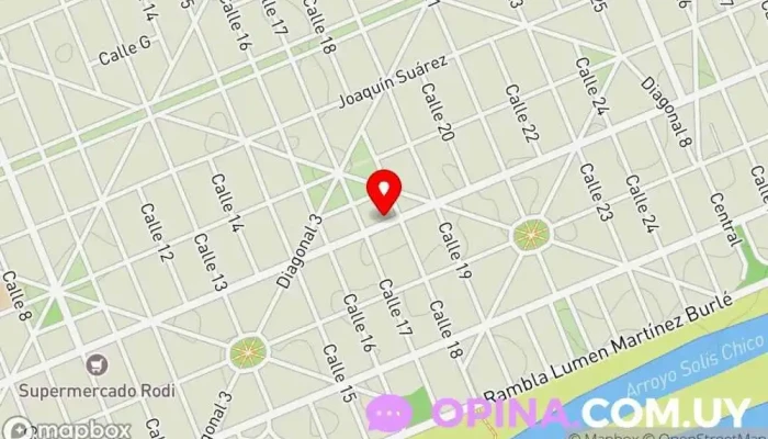 mapa de Instituto Dickens Academia de inglés en Parque del Plata