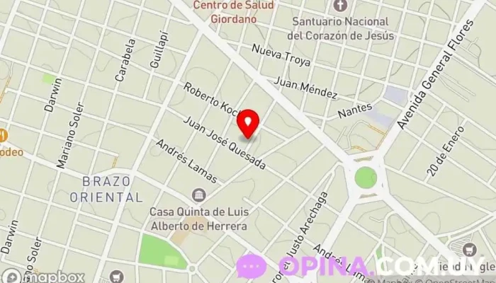 mapa de Instituto Dubay Academia de baile en Montevideo