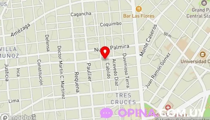 mapa de Instituto EVART Escuela de música en Montevideo