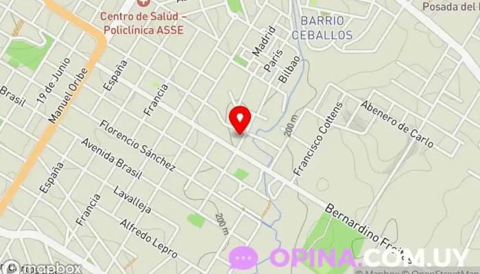 mapa de Instituto Infoteca - Cursos en Rivera Academia de informática en Rivera