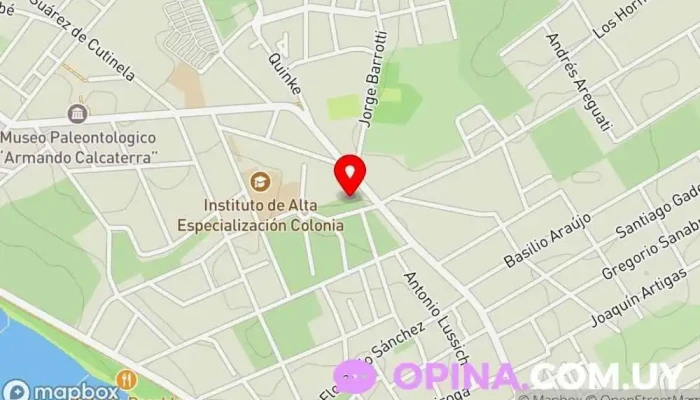 mapa de Instituto Musical Orfeo Escuela de música en Col. del Sacramento