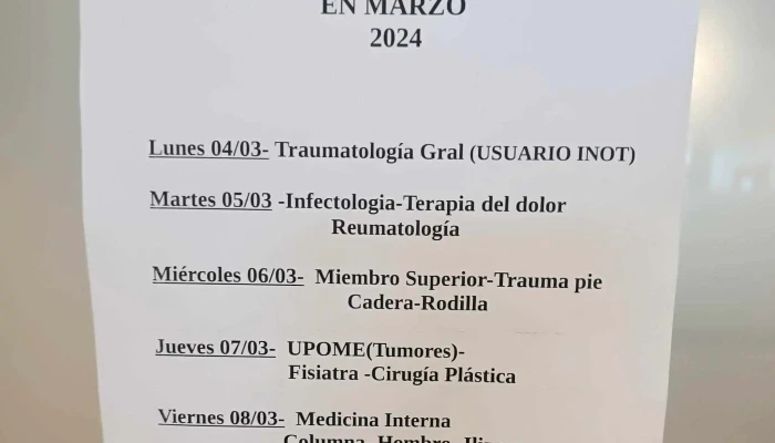 Instituto Nacional De Ortopedia Y Traumatologia Numero - Montevideo