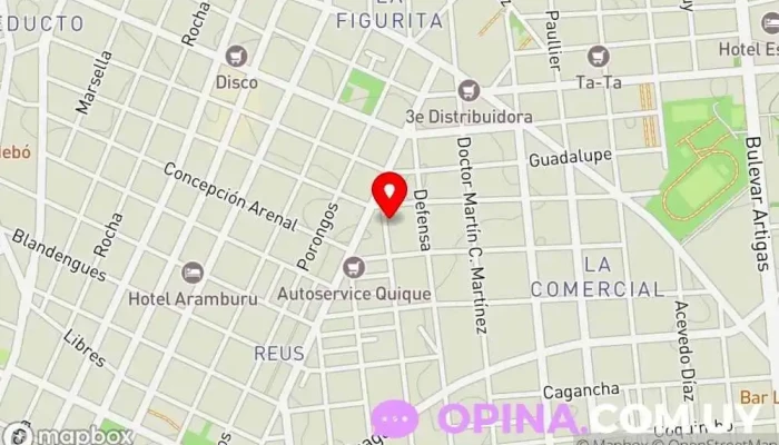 mapa de Instituto Superior de Comercio Villa Muñoz Escuela en Montevideo