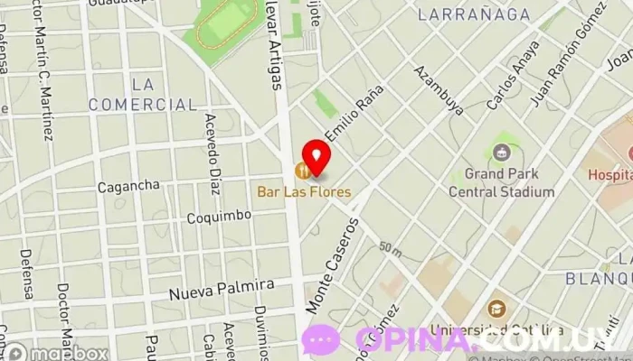 mapa de Ipar Propiedades Agencia inmobiliaria en Montevideo