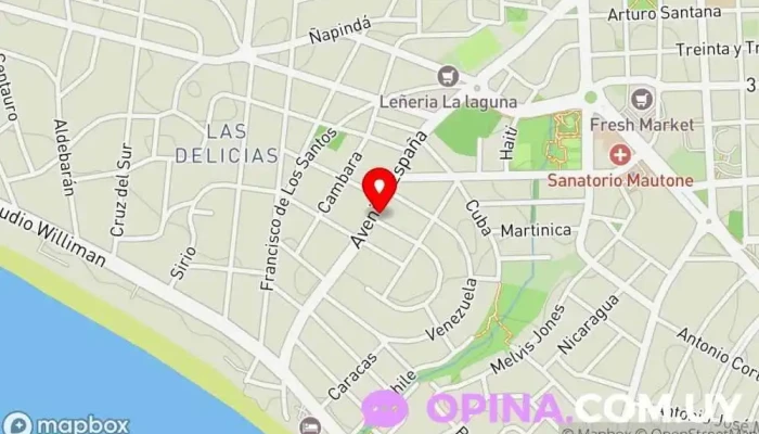 mapa de Ires Inmobiliaria Agencia inmobiliaria en Maldonado