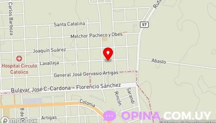 mapa de ISALU Creaciones Cardona Papelería en Cardona