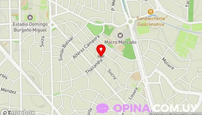 mapa de I.T.E.I. Instituto Técnico en Estetica Integral Escuela en Punta del Este