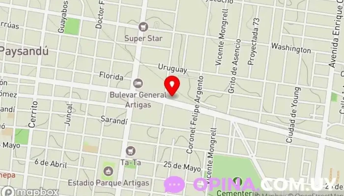 mapa de Jade Depilación Laser Definitiva Centro de depilación láser en Paysandú