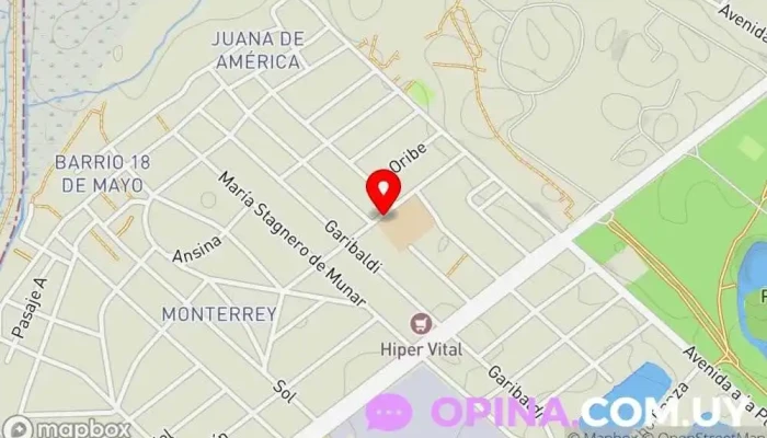 mapa de Jardín 283 Escuela en Ciudad de la Costa