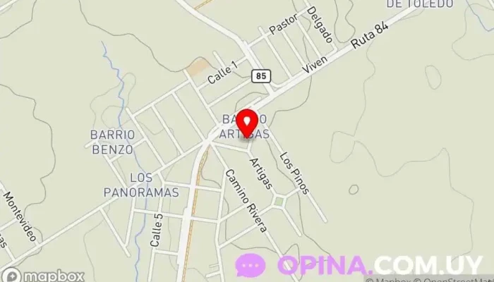 mapa de Jardín 290 Jardín de infancia en Toledo