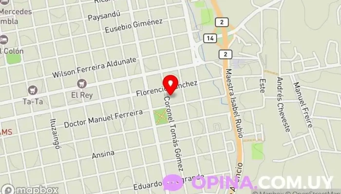 mapa de Jardín Calesita Guardería en Mercedes