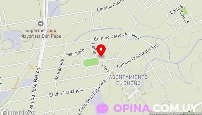 mapa de JARDIN DE INFANTES Escuela en Montevideo