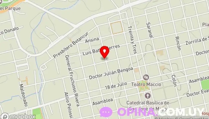 mapa de Jardín de Infantes N° 97 Centro de educación preescolar en San José de Mayo