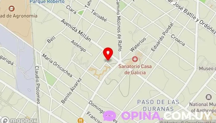 mapa de Jardin de los Molinos Complejo de viviendas en Montevideo