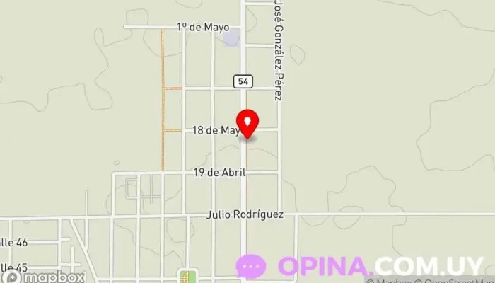 mapa de Jardín Escondido Vivero en Juan L. Lacaze