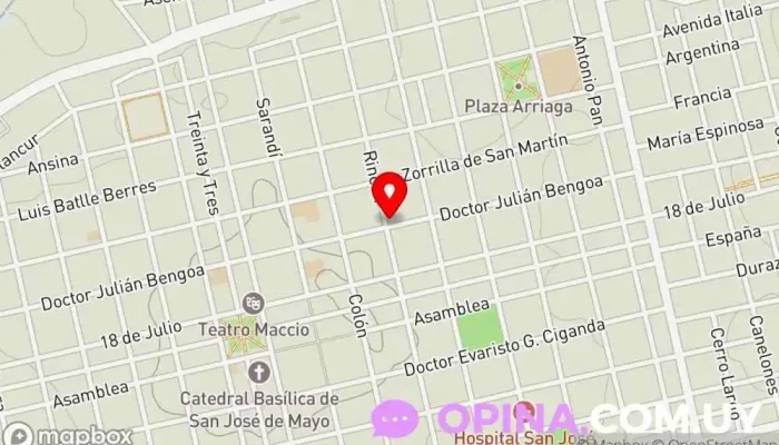 mapa de Jardín Garabatos Jardín de infancia en San José de Mayo