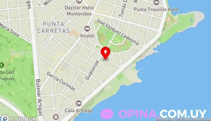 mapa de Jardín Hippo Centro de educación preescolar en Montevideo