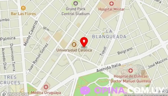 mapa de Jardín los 7 enanitos Centro de educación preescolar en Montevideo
