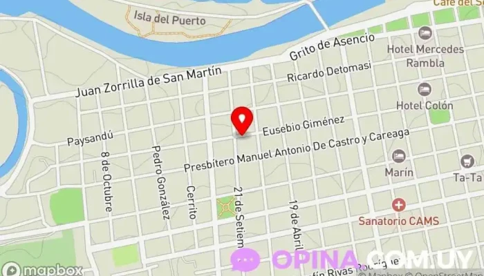 mapa de Jardín Mi Dulce Infancia Jardín de infancia en Mercedes