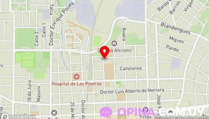 mapa de Jardín N° 202 Juan J. Morosoli Escuela en Las Piedras