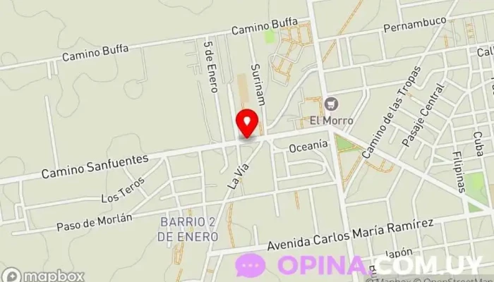 mapa de Jardín N°246 Escuela en Montevideo