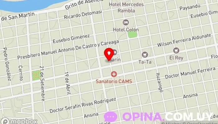 mapa de José Enrique Rodó 550 Tienda de artículos para el hogar en Mercedes