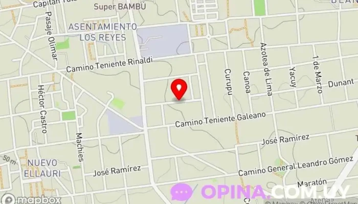 mapa de Juan figueroa Protesis dentales Clínica dental en Montevideo