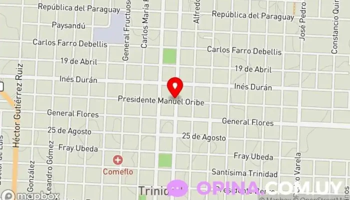 mapa de Jugarte Escuela en Trinidad