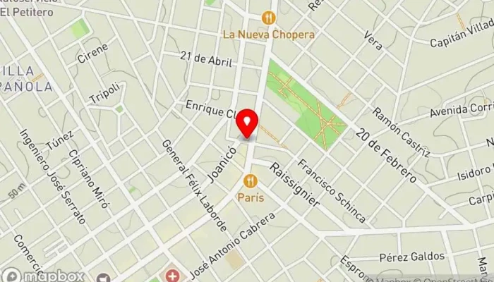 mapa de Kami Sushi - La Unión Restaurante japonés en Montevideo