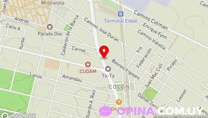 mapa de Kanata Cotillón Comercio en Montevideo