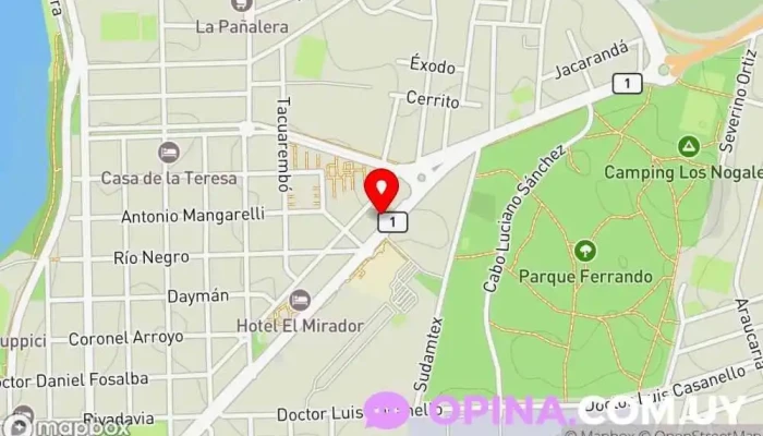 mapa de Keller Williams SINERGIA Agencia inmobiliaria en Col. del Sacramento