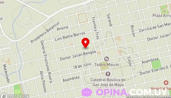 mapa de KIMURA TEAM BJJ Escuela deportiva en San José de Mayo