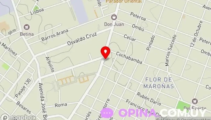 mapa de Kintsugi Clínica ambulatoria en Montevideo